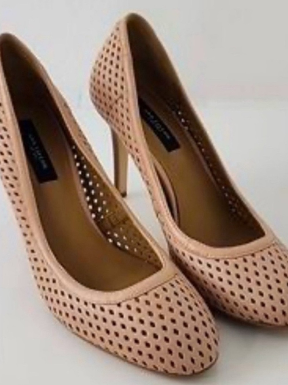 Ann Taylor Nude Perfect Pump in
Perforated Leather